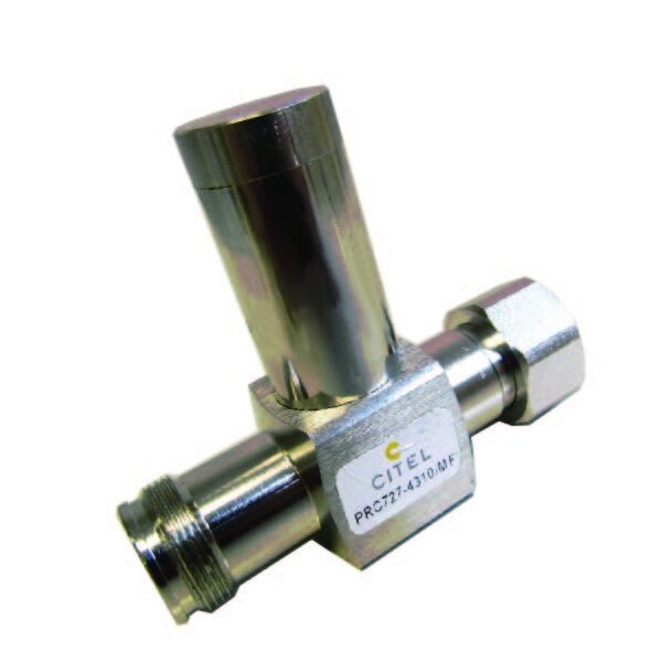 Citel Quarter Wave Stub, 690-2700 Mhz, 50 Ohm, 25Ka, 1500W, 4310 Male-Female Connector PRC727-4310/MF - main